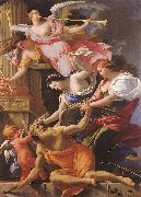 Simon Vouet Saturn, Conquered by Amor, Venus and Hope painting